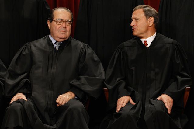 Justice Scalia and Chief Justice John Roberts